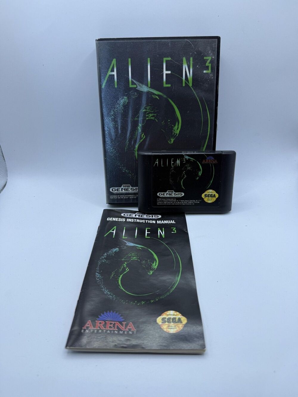 Alien 3 Sega Genesis Game Complete CIB 1992 Arena Shooter Platformer TESTED
